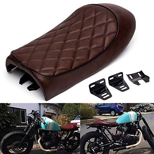 Karun ヴィンテージレトロバイク カフェ レーサー シート適用ル for CB CL for SR XJ for GS for KZ (ダイ | 