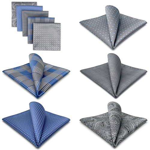 (シッラクスとウイング) Shlax&Wing ストライプメンズポケットチーフ5本セットビジネスしまシルク |  | 01