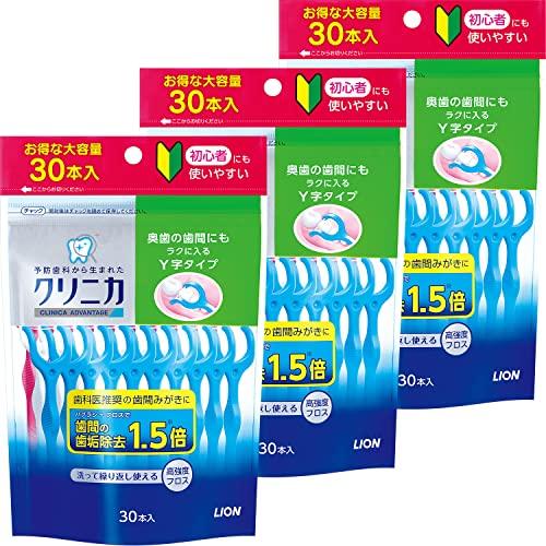 クリニカ アドバンテージ デンタルフロス Y字タイプ 30本入×3個 | 