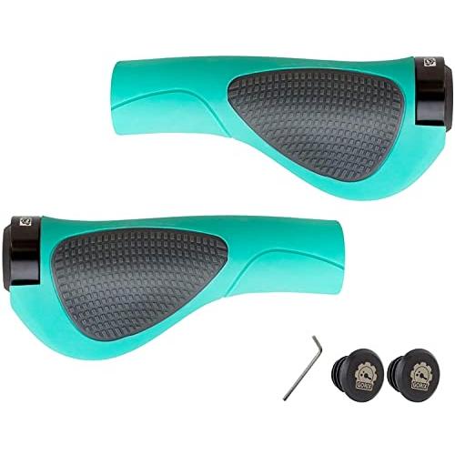 GORIX(ゴリックス) 自転車グリップ GX-D2 [ ロックオン グリップ クロスバイク mtb 自転車 ] チェレステ | 