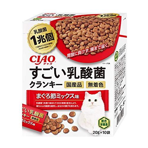 いなばペットフード CIAO すごい乳酸菌クランキー まぐろ節ミックス味 (20g×10P) | 