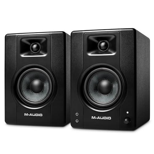 M-AUDIO スタジオモニタースピーカー 大型アクティブスピーカー ゲーミング 音楽制作 RCA入力端子 L/Rペア 120Wパワードスピーカ | 