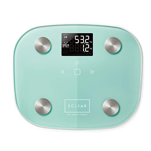 エレコム(ELECOM) 体重計 体組成計 バックライト付き 【 体重 BMI 体脂肪率 基礎代謝 目標体重設定機能付き 】 100g単位測定 | 