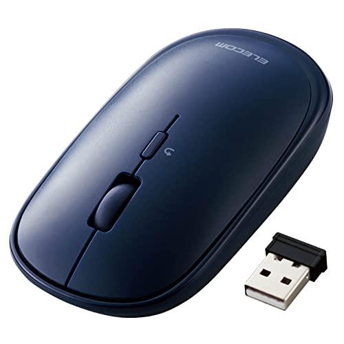 エレコム ワイヤレスマウス 無線2.4GHz Slint M-TM10DBBU/EC 薄型 静音 4ボタン プレゼンモード機能付 Windows | 
