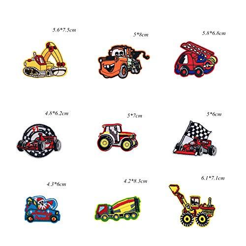 FUCUSEI ワッペン アイロン刺繍 車 パワーショベル 16枚セット (車) |  | 01