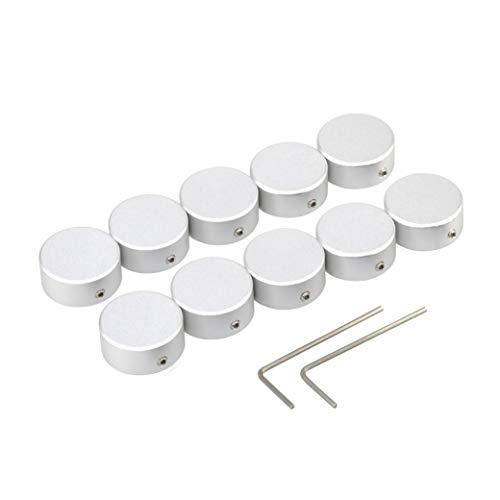 ギターエフェクトキャップ エフェクター フットスイッチハット レンチ2枚付け 10PCS/セットguitar effects pedal foo | 