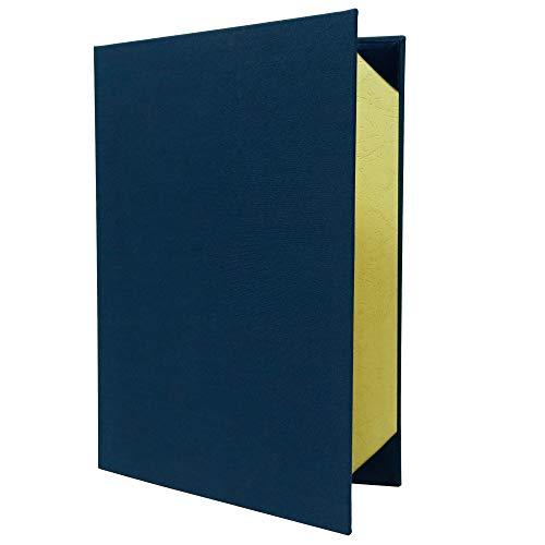 GraduationMall 感謝状 卒業証書・賞状ファイル 布 紺 A4 二枚用 |  | 01