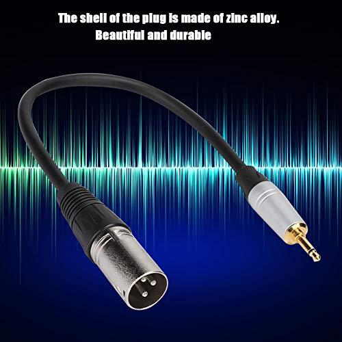 3.5mm-XLRアダプターケーブル、金メッキ亜鉛合金シェル3.5mmモノラルオス-3PIN |  | 01