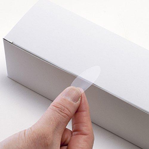 封印シール（大）透明 楕円 4×2cm 2000枚 業務用封印シール スリッター付き |  | 01