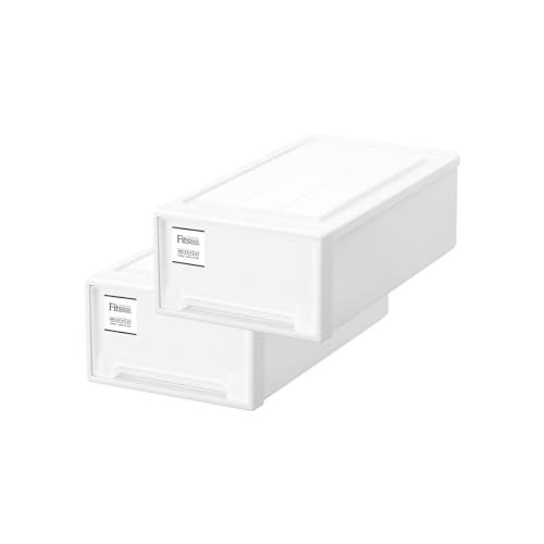 【通販限定2個セット】天馬 収納ボックス フィッツケース クローゼット 幅30×奥行53×高さ18cm 収納ケース たわみにくい 衣装ケース 日 | 