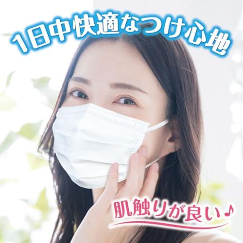 白元アース 快適ガード マスク ふつうサイズ 60枚入【個包装】 JIS規格適合 プリーツタイプ 耳が痛くならない幅広耳ひも ケバ立たない 不織 |  | 01
