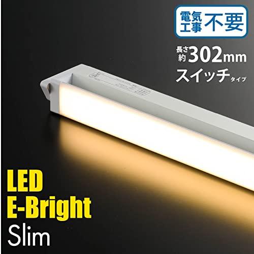 オーム電機 LEDイーブライトスリム多目的灯 コンセント式 電球色 5W 302mm スリム キッチン 棚下灯 LT-NLES05L-HN 06 |  | 01