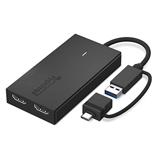 Plugable USB Type-C デュアル USB グラフィック変換アダプター、USB-C HDMI 用 Mac Windows 対応、最 | 