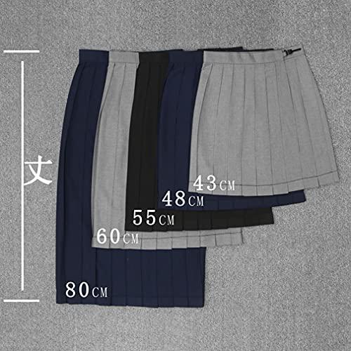 [BARYPORY] プリーツスカート 43/48/55/60/80cm 制服スカート ウエスト調整可能 無地 カワイイ フリフリ カジュアル |  | 01