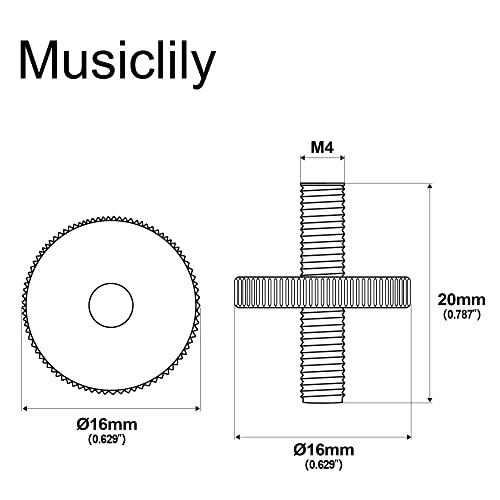 Musiclily Pro M4 スタッドとサムナットABR-1 Tune-O-Maticブリッジ LP レスポールエレキギター用、ニッケル(2 |  | 01