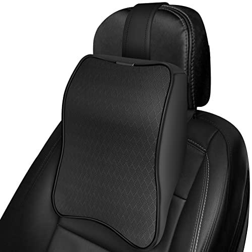 XBERSTAR ネックパッド 車 ネッククッション 車載用 ネックピロー ヘッドレスト 低反発 ネックサポートパッド 頸椎サポート枕 旅行 運 | 