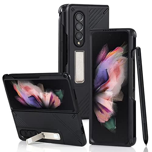 Pelanty For Galaxy Z Fold3 5G ケース Sペン収納付き SC-55B SCG11 背面カバー 横置きスタンド機能 薄 | 