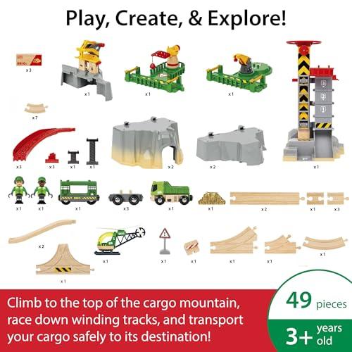 BRIO (ブリオ) カーゴマウンテンセット 36010 対象年齢 3歳~ 【おもちゃ 玩具 木製おもちゃ 木製レール レールセット プレゼント |  | 01