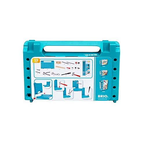 BRIO (ブリオ) ビルダー ワーキングベンチ 34596 対象年齢 3歳~ 「全59ピース」 【おもちゃ 玩具 木製おもちゃ ブロック 大工 |  | 01