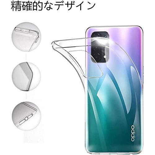 RuiMi 用の OPPO A54 5G ケース - クリア ソフト シリコンケース 薄型 柔らかい手触 落下防止 TPU材質 全面保護カバー |  | 01