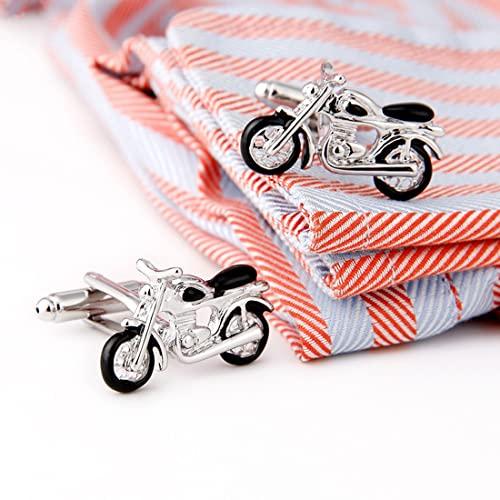 Rockyu カフスボタン メンズ おもしろ シルバー モーターサイクル バイクカフス 面白い 紳士 ビジネス 通勤 就職祝い 父の日プレゼント |  | 01
