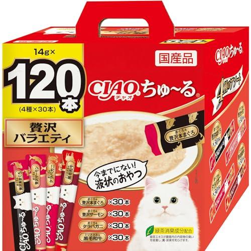 チャオ (CIAO) ちゅ~る 贅沢バラエティ 120本 猫用おやつ | 