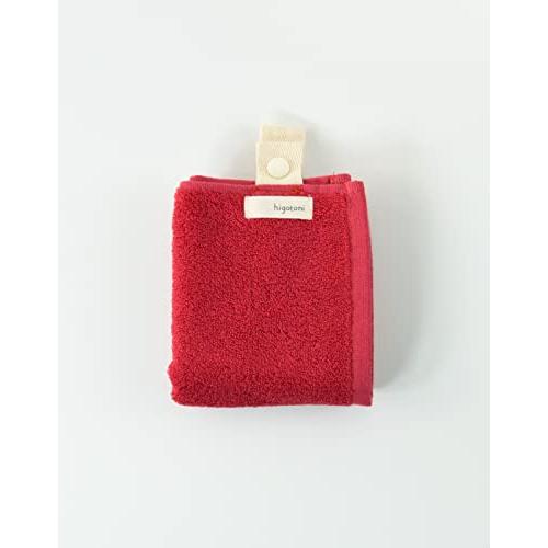 kosugizen higotoni 身に着けるフェイスタオル Mikketa 25×40cm カラー レッド | 