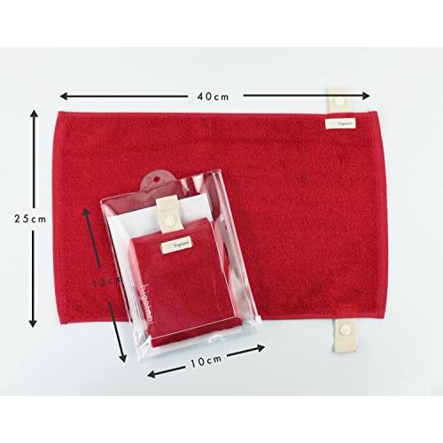 kosugizen higotoni 身に着けるフェイスタオル Mikketa 25×40cm カラー レッド |  | 01