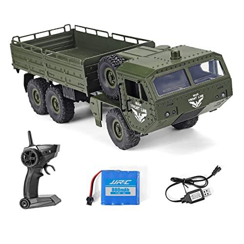 ラジコンカー ミリタリーオフロードカー 軍用トラック RC 2.4Ghz 6WD 6輪駆動 1:16 室内遊び 男の子 誕生日 プレゼント 子供 | 