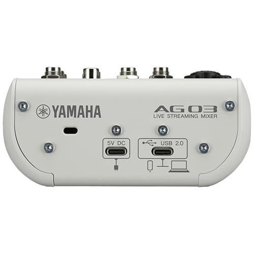 ヤマハ(YAMAHA) ライブストリーミングミキサー 3チャンネル ホワイト