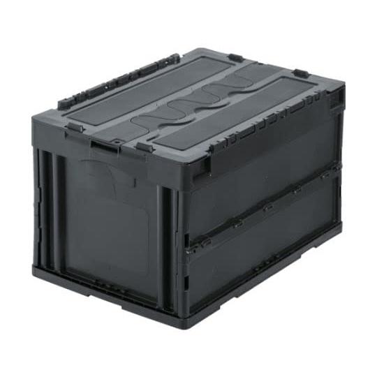 トラスコ中山(TRUSCO) トラスコ中山(TRUSCO) 蓋つき折りたたみコンテナ アースグレー 50L CT50-GY | 