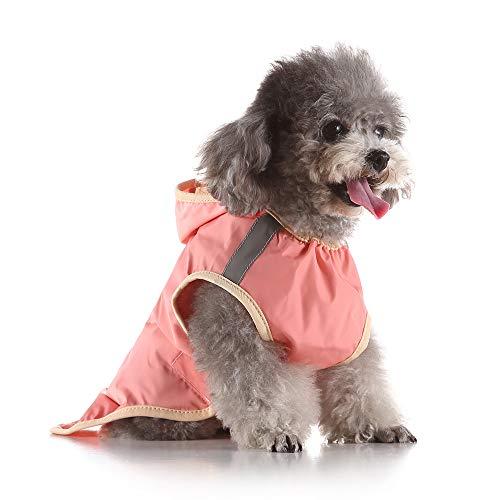S-Lifeeling 犬レインコート 犬用品 お出かけ お散歩 可愛い おしゃれ 反射テープ 帽子付き 雨合羽 ドッグウェア 防水 雨具 小型 |  | 01