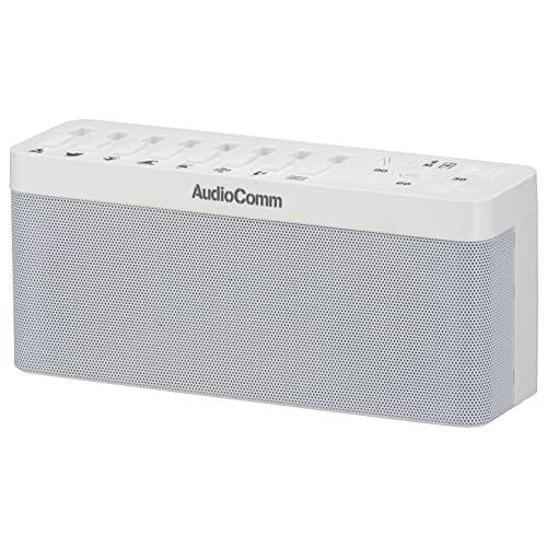 オーム電機 AudioComm ネイチャーサウンド付Bluetoothスピーカー 睡眠導入マシン 睡眠誘導マシン BGM 自然音 環境音 リラッ | 