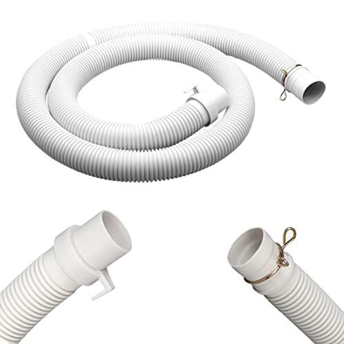 AKNPMHT 洗濯機排水ホース 延長 排水管 延長ホースサイズ約0.8m/1.2m/2m 洗濯機専用内径約3cmクランプ付き 廃水 パイプ コ |  | 01
