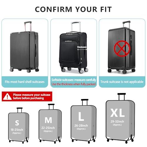 TRAVEL KIN Travelkin スーツケース用荷物カバー Tsa承認 スーツケースカバープロテクター 18-32インチの荷物にフィット |  | 01