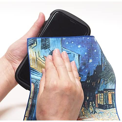 東レ(TORAY) クリーニングクロス 24×19cm 名画 トレシー ゴッホ 夜のカフェテラス メガネ拭き 携帯クリーニング 液晶画面クリーニ |  | 01