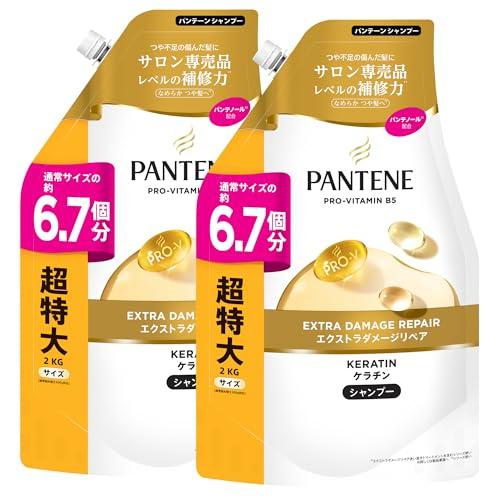 パンテーン エクストラダメージリペア [切れ毛・枝毛補修] ケラチン配合 シャンプー 詰替大容量 2L×2個 | 
