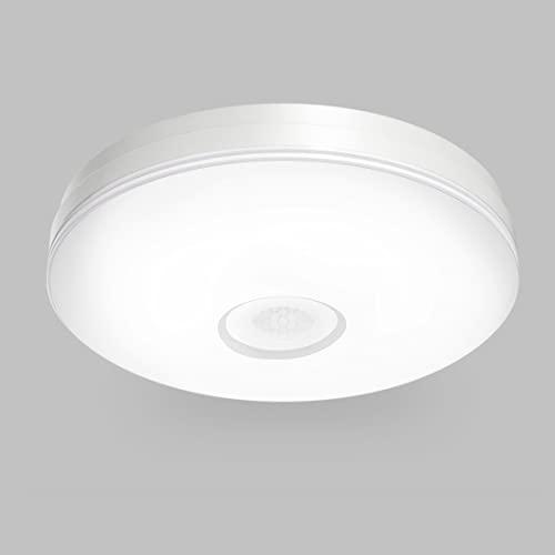 C-J-W LEDセンサー ライト 小型 人感センサー付 LEDシーリングライト 4畳 照明器具 廊下灯 玄関灯 10W消費電力 60W相当 1 | 