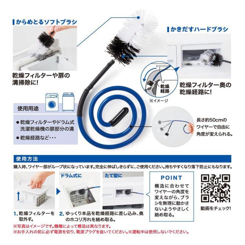 コジット 洗濯機の乾燥経路に フレキシブルワイヤー使用ドラム式・縦型両方使える ホコリ・汚れ取り ホコリごっそり洗濯機乾燥フィルター職人 |  | 01