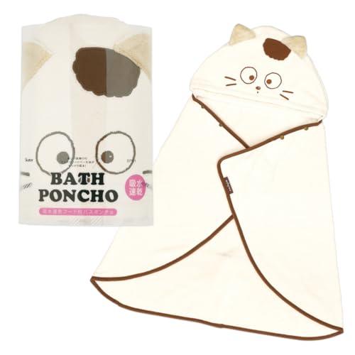 スケーター(Skater) バスポンチョ フード付き キッズ 吸水速乾 108×92cm タマ&フレンズ うちのタマしりませんか? BPO1-A | 