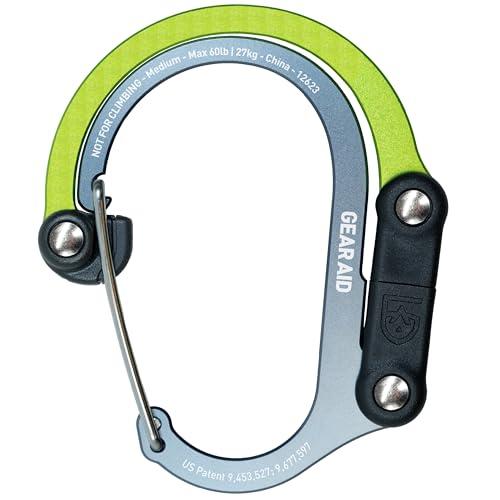 Gear Aid カラビナ型フック ヒーロークリップ ミディアム ネイビーグリーン 210013-907 | 