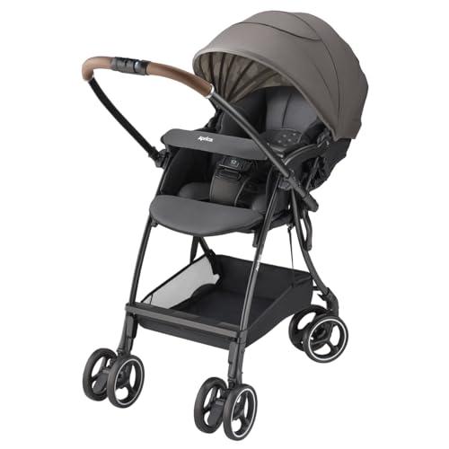 Aprica(アップリカ) A型ベビーカー ラクーナエアープラス 1か月〜36か月まで 軽量 両対面 オート4輪 (グレー) 【2024年モデル | 