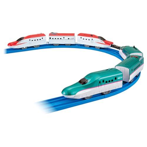 タカラトミー プラレール E5系新幹線＆E6系新幹線 ガチャッと連結セット 電車 列車 おもちゃ 3歳以上 | 
