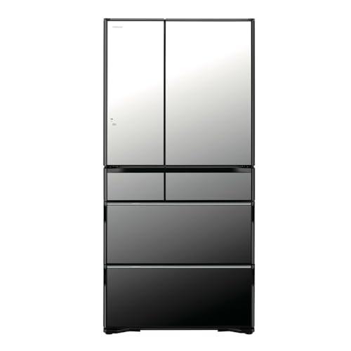 日立 冷蔵庫 幅88cm 735L クリスタルミラー R-WXC74X X 6ドア フレンチドア 大容量 スマートフォン連携 真空チルド | 