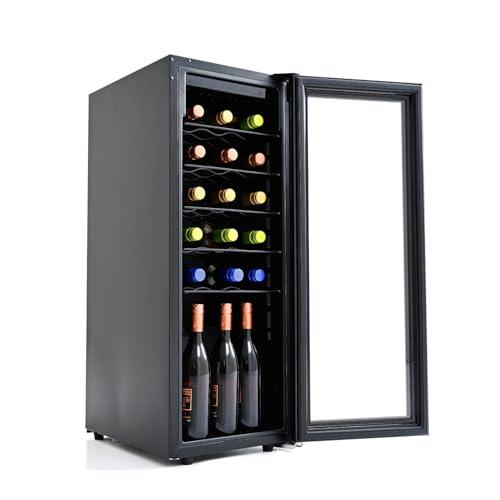 [山善] ワインセラー 24本収納 60L 【夏も冷えるコンプレッサー式】 5?20℃温度調節(摂氏/華氏切替) チャイルドロック 5段棚 LE | 