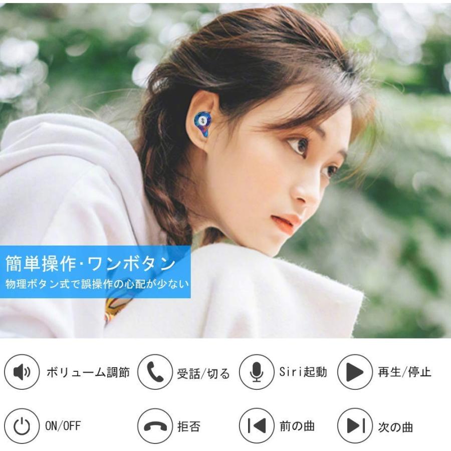 Bluetooth 5.0 1回6?8時間連続再生 音量調節Senzer Q20 完全 ワイヤレス イヤホン Bluetooth イヤホン｜hellodolly｜02