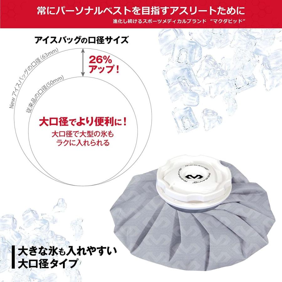 マクダビッド Mcdavid アイシング アイスバッグ ランキング上位のプレゼント 氷のう M214l サイズ 熱中症 グレー 大口径 L スポーツ