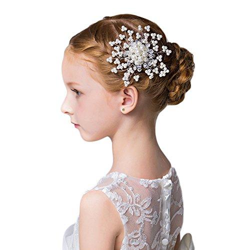 爆売り Dreamyo子供 髪飾り フォーマル パーティ ヘアアクセサリー パール ヘアコーム パール 簪 結婚式 ピアノ発表会 Fs 数量は多 Atempletonphoto Com