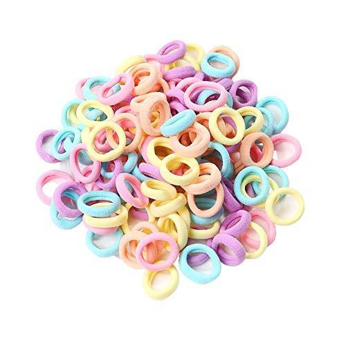 海外最新 Shefun ヘアゴム こども 子供 髪ゴム ベビーヘアゴム 小さい キッズ ヘアアクセサリー 女の子 髪飾り 黒 カラフル 100本セット 保証書付 Www Technet 21 Org