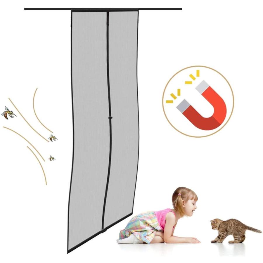 最安値挑戦 マグネット式網戸 テラスドア用網戸 勝手口 ベランダ 網戸 カーテン 自動で閉まる 虫よけ 蚊取り 害虫対策 エコ 断熱 暑さ対策 127 Wantannas Go Id